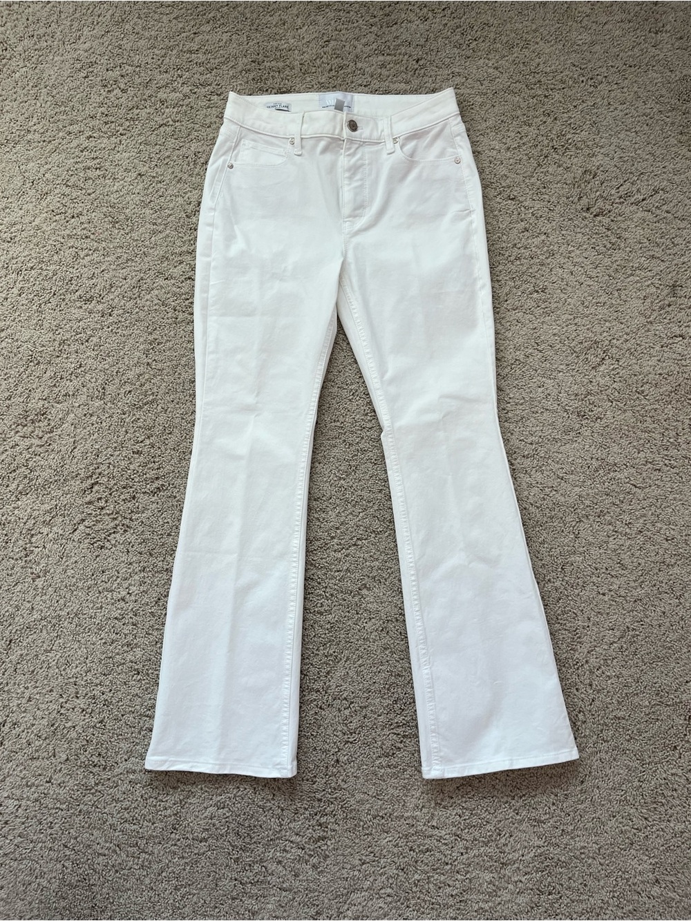 white house black market high rise skinny flare jeans